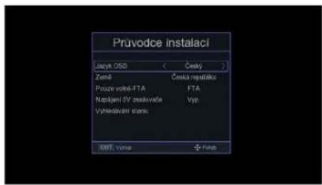 TESLA TE‒343 - MENU PŘIJÍMAČE - 1
