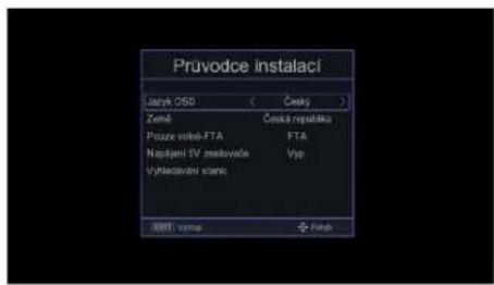 TESLA TE‒343 - MENU PRIJÍMAČA - 1