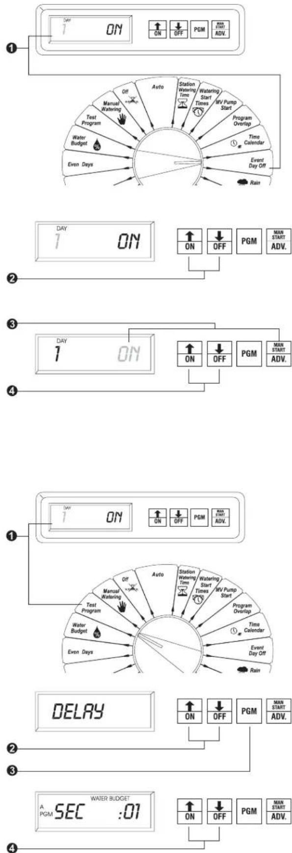 RAIN BIRD ESC-1 - Set Delay Between Stations - 1