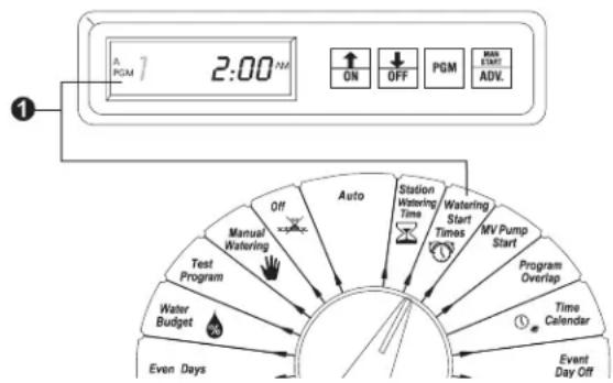 RAIN BIRD ESC-1 - Set Program Start Time(s) - 3