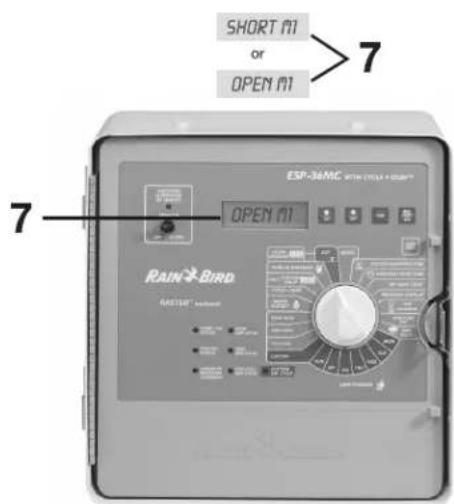 SHORT M1 or OPEN M1 7 7 ESP-36MC WITH COLD + COLD OPEN M1 RAIN BIRD MASTER®