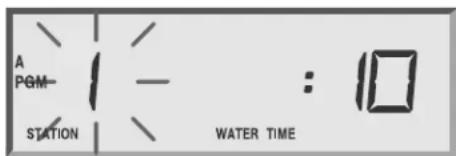 A PGM- STATION / — : 10 WATER TIME