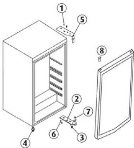Scandomestic Coca-Cola HighCube - REVERSING THE DOOR HINGE - 1