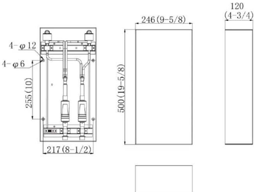 GREE GMV-ND09ZD/A-T(U) - Unit Dimensions and Maintenance Space - 3