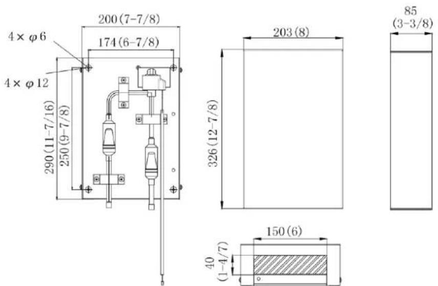 GREE GMV-ND09ZD/A-T(U) - Unit Dimensions and Maintenance Space - 2
