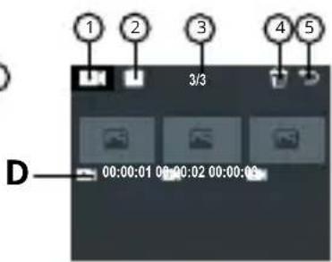 1 2 3 4 5 3/3 00:00:01 00:00:02 00:00:03 D