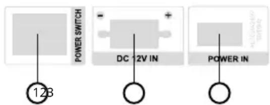POWER SWITCH DC 12V IN POWER IN 12B
