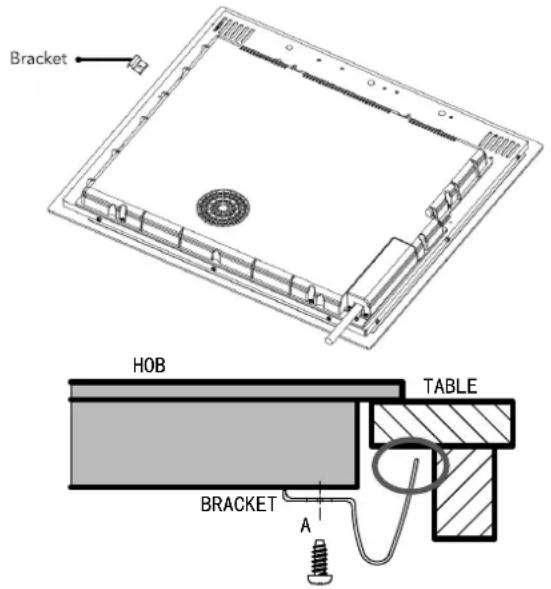 BELLING ComfortCook IHL773 - Adjusting the bracket position - 1