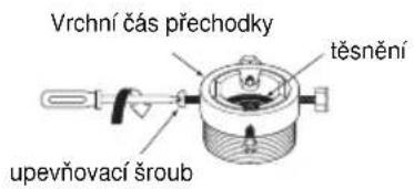 Vrchní čas přechodky těsnění upevňovací šroub