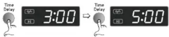 Time Delay 3:00 Time Delay 5:00
