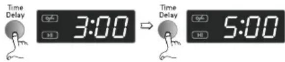 Time Delay 3:00 Time Delay 5:00
