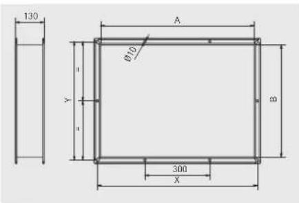 130 A Ø10 Y X 300 Ø