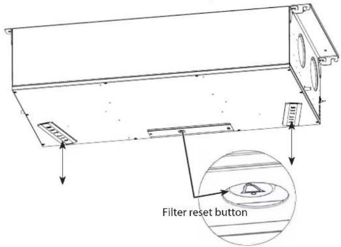 Filter reset button