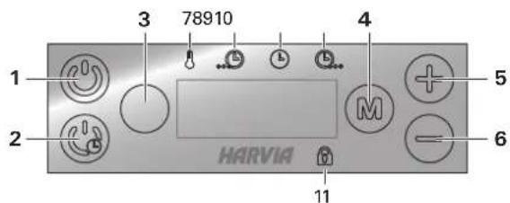 HARVIA Glow TRT90EE HTRT9004EE - Настройки - 3