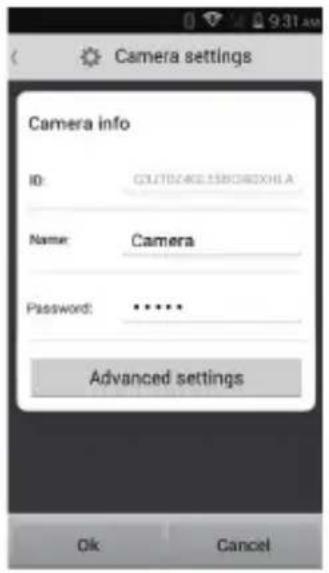 ACME IP1202 - Druge možnosti v meniju »Advanced settings« (»Napredne nastavitve«) - 1