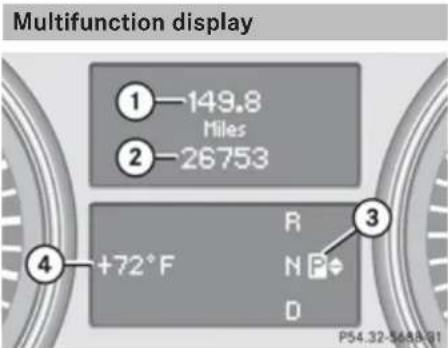 Mercedes-Benz GL (2009) - Control system - 1