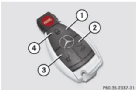 Mercedes-Benz GL (2009) - Locking and unlocking - 1