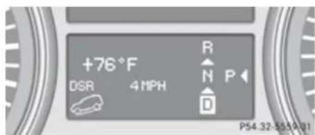 Mercedes-Benz GL (2009) - Switching on the DSR - 1