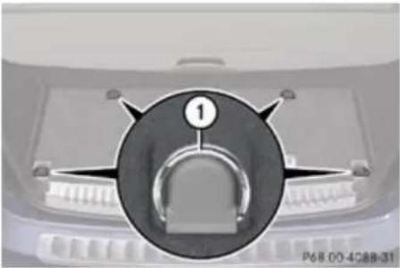 Mercedes-Benz GL (2009) - Cargo tie-down rings - 1