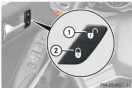 Mercedes-Benz GL (2009) - ⚠️ Observe Safety notes, see page 68. - 1