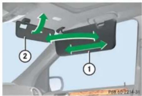 Mercedes-Benz GL (2009) - Glare through a door window - 1