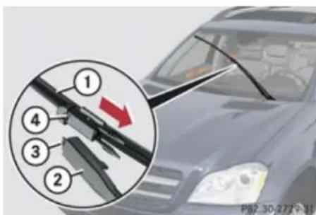 Mercedes-Benz GL (2009) - Front wiper blades - 1