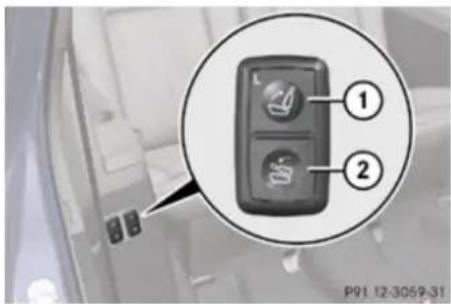 Mercedes-Benz GL (2009) - Folding third-row seats, electrically - 1
