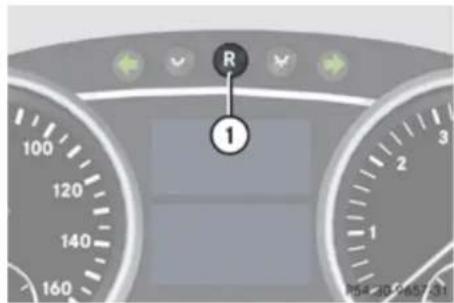 Mercedes-Benz GL (2009) - Clearing the maintenance service indicator message - 1