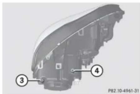 Mercedes-Benz GL (2009) - Replacing bulbs - 3