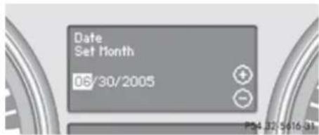 Mercedes-Benz GL (2009) - Setting the date - 1
