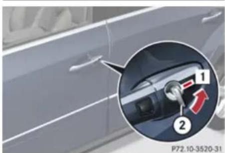 Mercedes-Benz GL (2009) - Unlocking the vehicle - 2