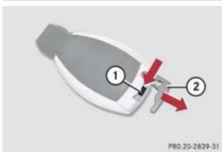 Mercedes-Benz GL (2009) - Unlocking the vehicle - 1