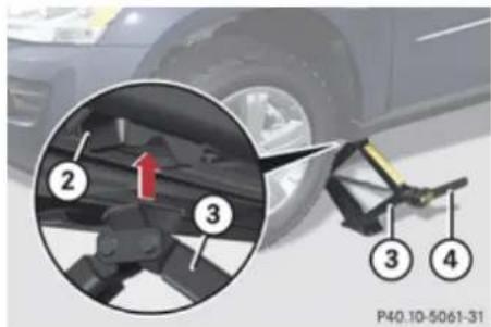 Mercedes-Benz GL (2009) - Flat tire - 1