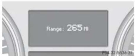 Mercedes-Benz GL (2009) - Distance to empty - 1