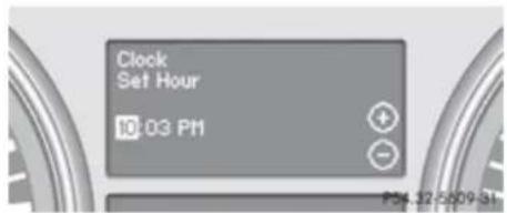 Mercedes-Benz GL (2009) - Setting the time - 1