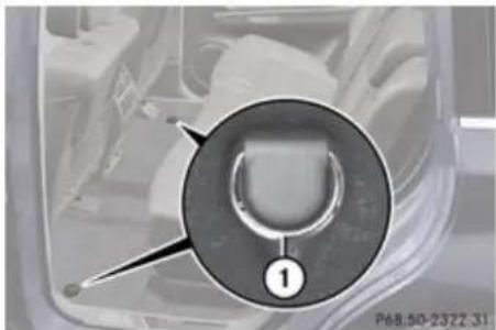 Mercedes-Benz GL (2009) - Cargo tie-down rings - 2