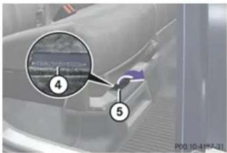 Mercedes-Benz GL (2009) - Identification labels - 1