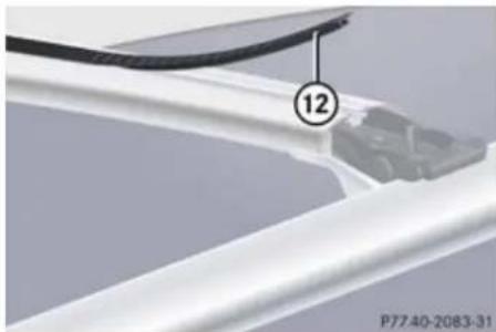 Mercedes-Benz GL (2009) - Shortening the cover strip - 1