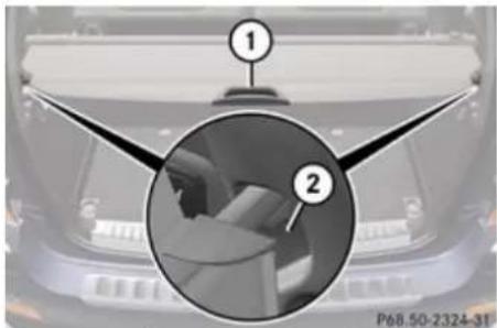 Mercedes-Benz GL (2009) - Cargo compartment cover blind - 1