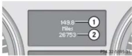 Mercedes-Benz GL (2009) - Standard display menu - 1