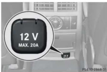 Mercedes-Benz GL (2009) - 12V Power outlets - 2