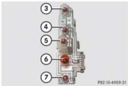 Mercedes-Benz GL (2009) - Replacing bulbs - 3