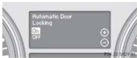 Mercedes-Benz GL (2009) - Setting automatic central locking - 1