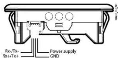 Rx-/Tx- Rx+/Tx+ Power supply GND