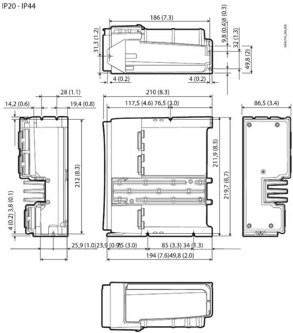 Carel Heosone - Dimensions - mm(in) - 6