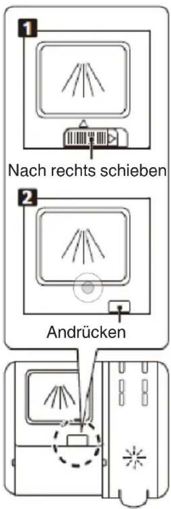 Nach rechts schieben Andrücken