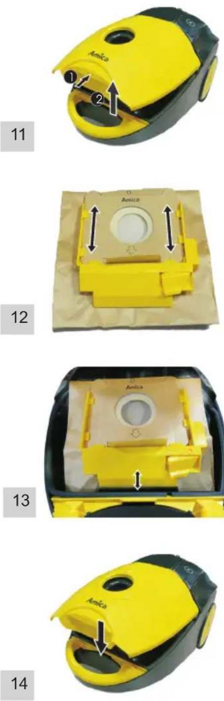 AMICA Nimis Base VM 1023 - Ukončenie vysávania - 2