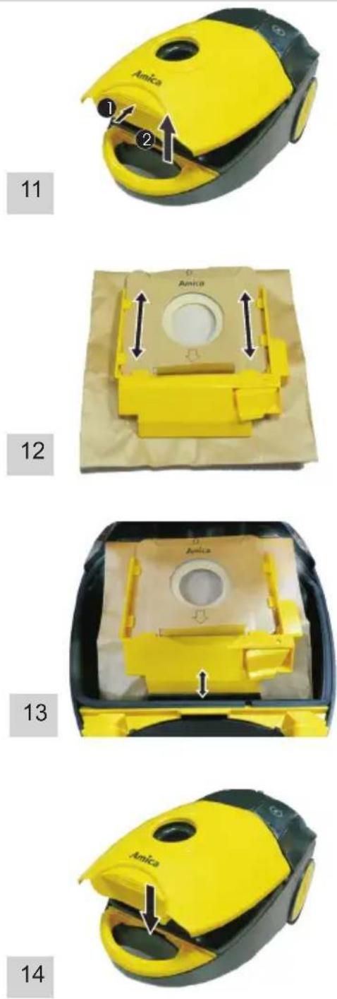 AMICA Nimis Base VM 1023 - Zakończenie pracy odkurzacza - 2