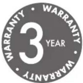 WARRANTY · WARRANTY 3 YEAR WARRANTY · WARRANTY