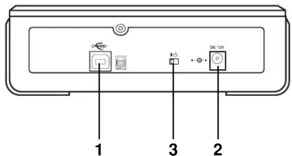 1 3 2 USB F2 B10 DG 12V